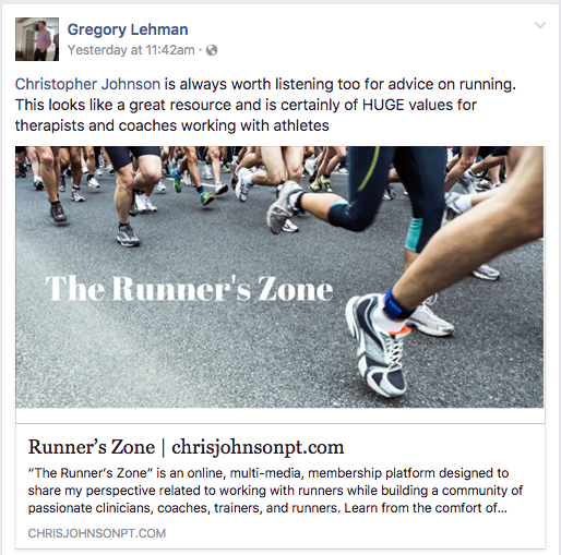 The Runner's Zone Chris Johnson PT