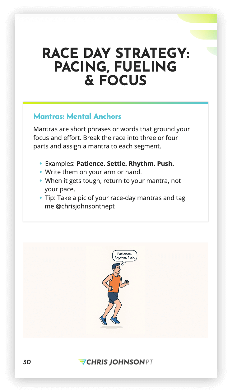 Field guide page: Race day strategy — pacing, fueling & focus
